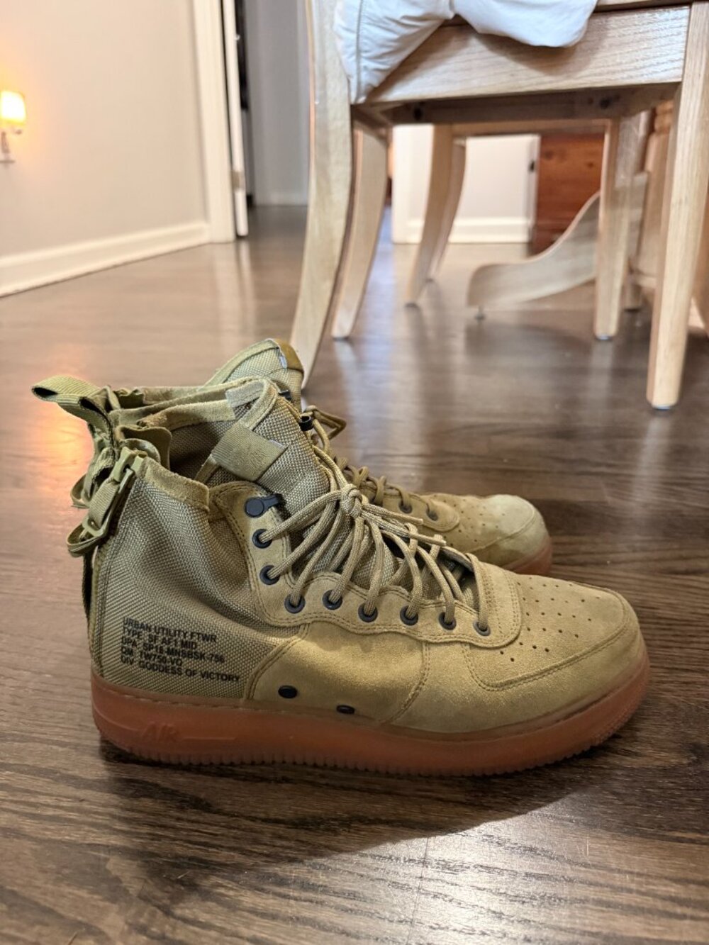Nike SF Air Force 1 Mid Neutral Olive Cargo Khaki – Size 11